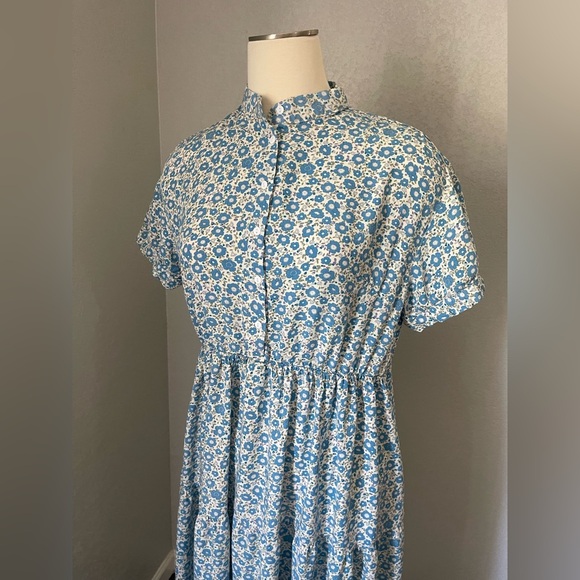 Sweet Salt Floral Blue Dress - Picture 2 of 5